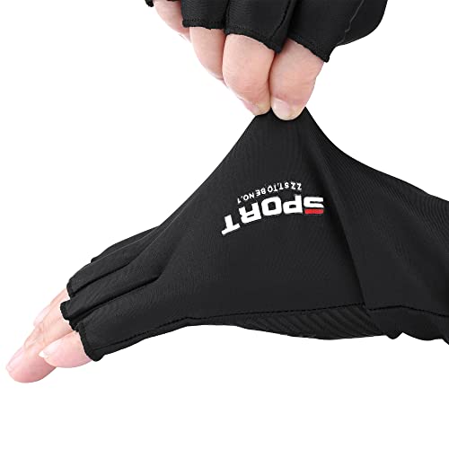 Faletony Fingerlose Fahrradhandschuhe - Angeln Gloves für Herren und Damen, Touchscreen Rutschfeste Thermo Sport Handschuhe für Motorrad, Camping, Wandern, Bergsteigen