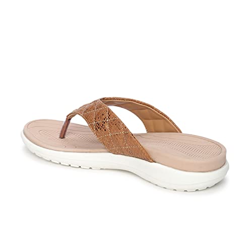 Image of Marc Loire Women's Comfortable Flip Flop Casual T-Strap Flats Slippers