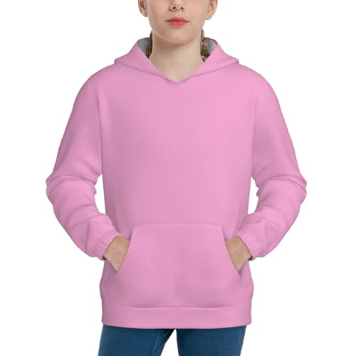 Pink Kid Hoodies Boys Sweatshirts Girls Pullover with Pocket