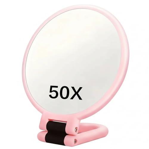 Espejo para maquillaje 50X con mango ajustable miniatura 2