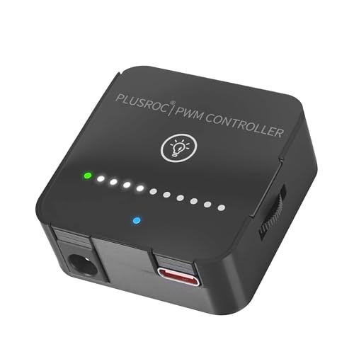 PlusRoc 12V DC PWM Fan Controller Hub, 60W Output for PC Cooling Fans