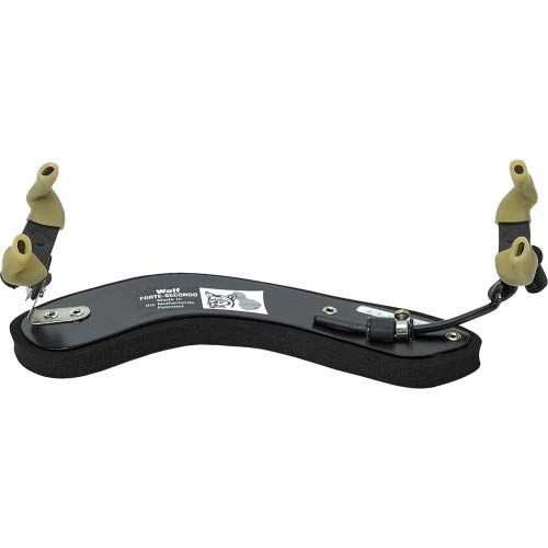 Wolf Forte Secondo - Spalliera per violino 4/4-3/4, con cuscino in schiuma, forma curva, regolabile in altezza su entrambi i lati (0,5-8 cm)