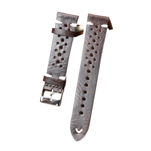 Cong Yi U[EHb`Xgbv 18mm 19mm 20mm 22mm E Yrv(Dark brown white,24mm)