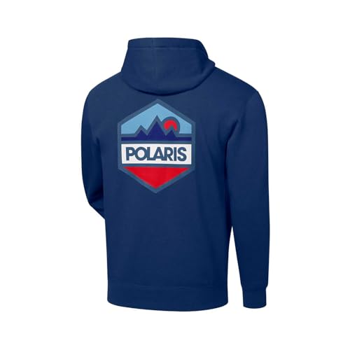 Polaris Men's Hex Graphic Full Zip Hoodie Sweatshirt, Comfortable Cotton Blend, 60% Cotton, 40% Polyester2