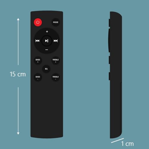 Image of ZIEVA Compatible with Fingers Sound Bar Remotes - Bass, Volume, Mute, Bluetooth Function Keys | Lightweight & Durable Remotes (Your Old Remote Must be Exactly Same) (HOT 141)