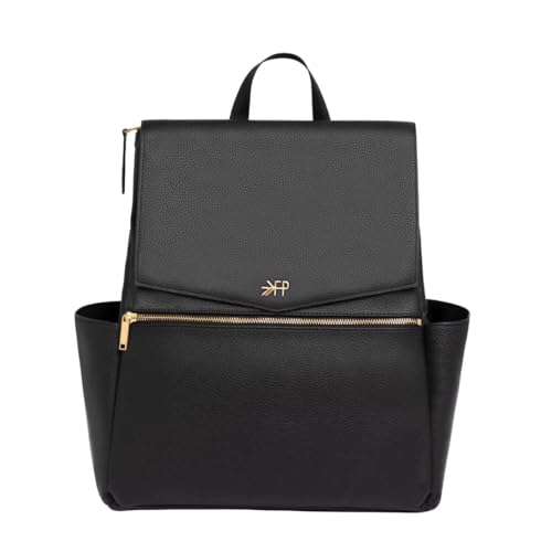 Image of Leather Diaper Bag Backpack, Large Capacity with Insulated Pockets | Freshly Picked