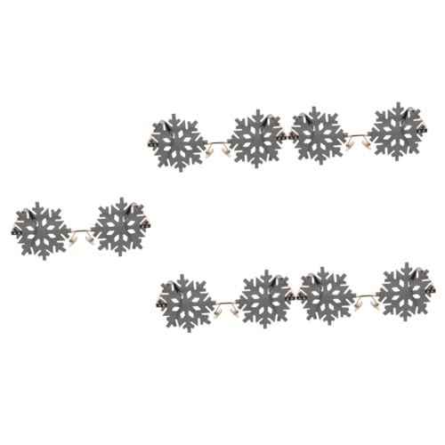 Lunettes de soleil amusantes flocon de neige pour compléter votre déguisement de Noël