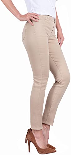 Women's Super Stretch Flexible Fit 5 Pocket Mid Rise Bermuda Pants2