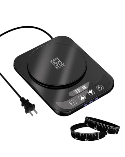 Sourdough Starter Warmer, Precise 1°F Thermostat Control (70-100°F) Sourdough Warming Mat,12-Hour Timer, Smart Memory, Fits Heating Pad for 24–40oz Jars, 110V Perfect for Home Baking & Fermentation