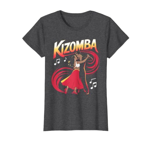 Kizomba Dancing Dancer Bachata Angola Dance Urban Kiz T-Shirt, Women, Dark Heather Grey, Large