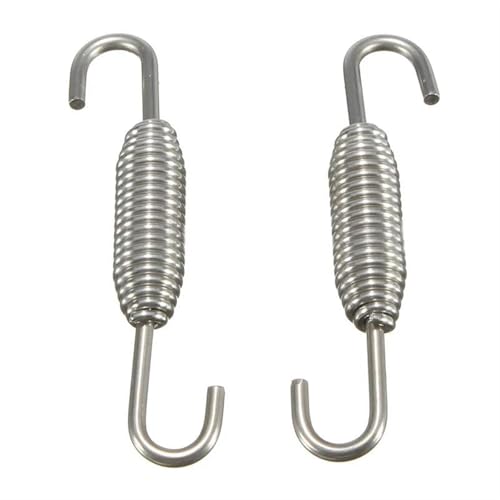 2 ressorts d'échappement de moto 85 mm pour fixation de tuyau - 3