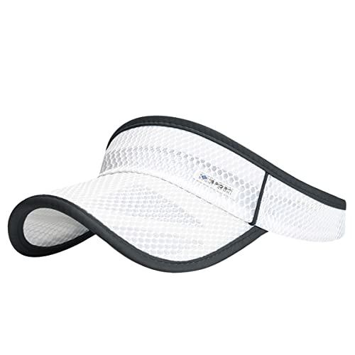 Image of Outdoor Sport Cap Wide Brim UV Protection Breathable Adjustable Baseball Cap for Beach Golf Running Tennis