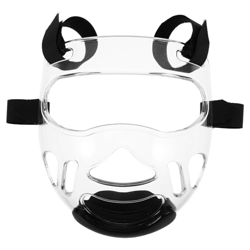 VICASKY Sparring Gear Karate Boxing Headgear Adult Facial Guard Detachable Face Protector Easy Cleaning Multi-Sports Protection