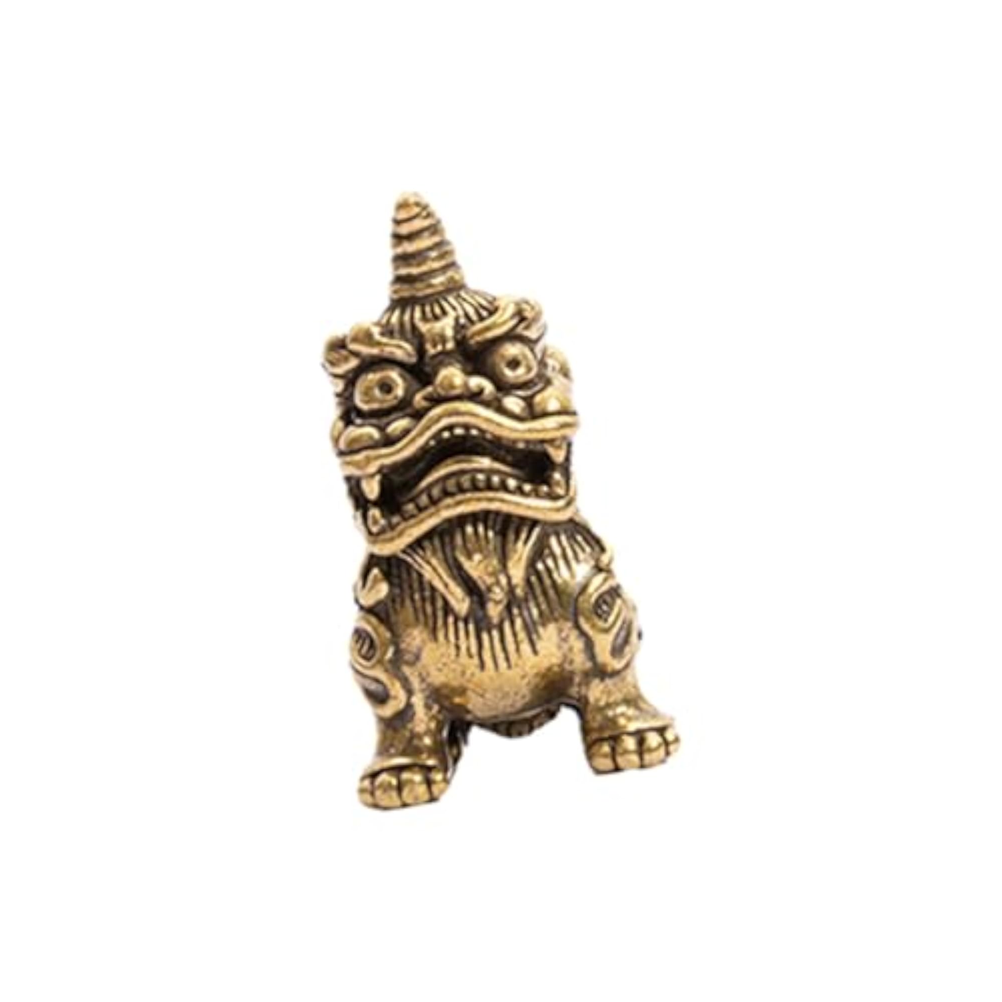 Keychain Pendant Kirin Statue Wealth Gift Figurine
