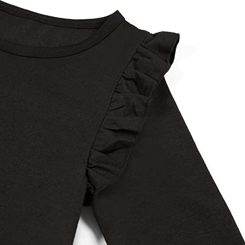 Girl Dress Casual Short Sleeve Girls Summer Dress Floral A-Line Twirly Skater Dress for School Party 10-12 Years…3