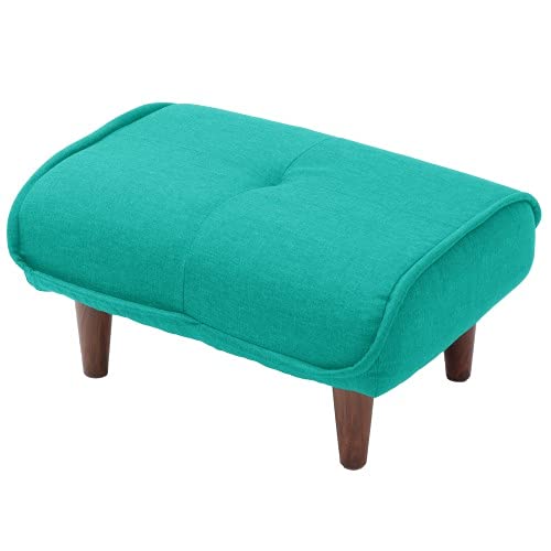 セルタン 日本製 オットマン スツール 脚置き 和楽の極 1人掛け ポケットコイル エメラルドグリーン 高反発 A281p-631GRN