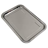 Bords roulés profonds : doté de bords roulés lisses et d'un bord profond, ce plateau de four robuste se renverse et contient du jus, gardant votre four propre tandis que sa construction épaisse résiste à la déformation lors d'une utilisation à haute température