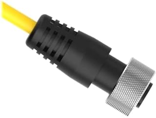 QDC-525C, Cordset, Str 7/8-16UNF Female 5p to Cut end, 4wire 7.62m, Shielded, PVC, Yellow, 37443