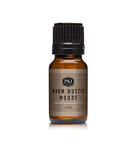 Image of P&J Trading Fragrance Oil for Diffusers for Home - Warm Rustic Woods 10ml Fragrance Scents for Candle Making - Soap Making Supplies & Car Diffuser Scents