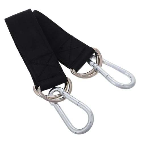 POPETPOP 1 Par Cinturón de Entrenamiento de dominadas mosquetón con Correa Columpio de árbol Colgando Correas Colgador de Bolsas Pesadas Correa para Saco de Boxeo Cinta