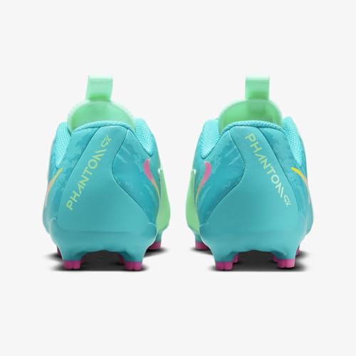 Nike Jr. Phantom GX 2 Academy LV8 Little/Big Kids' MG Low-Top Soccer Cleats (FQ7390-300, Green Glow/Black) Size 5.53