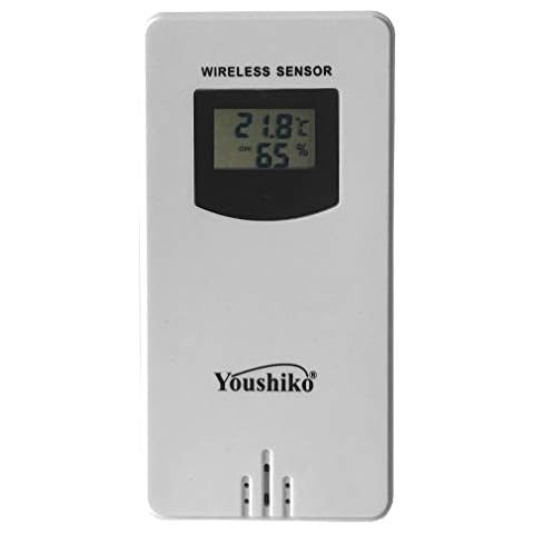 Youshiko YC9312 Wireless Temperature & Humidity 3 - Channel Sensor for Weather Station also Remote Sensor in Baby Room, Backyard, Garden, Courtyard and Basements Cover