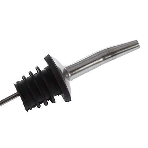 Stainless Steel Freeflow Pourer Spirit Pourer, Drinks Pourer, Oil Pourer, Bottle Pourer, Set of 12 Pourer