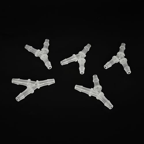 Gracilaria 5PCS RC Boat Water Cooling Nozzle 3 Way Water Cooling Nipple Faucet for RC Boat DIY Model Ship Water-Cooled Parts (4.8mm Small Outside Diameter)