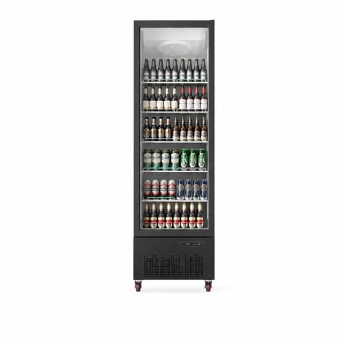 Image of Garvee 17.7 Cu.Ft Commercial Beverage Refrigerator, Glass Door Cooler | Rapid cooling, adjustable shelves, clear glass display, quiet compressor, lockable door, professional support