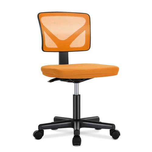 DUMOS Armless Desk Chairs, Small Home Office Mesh Chairs