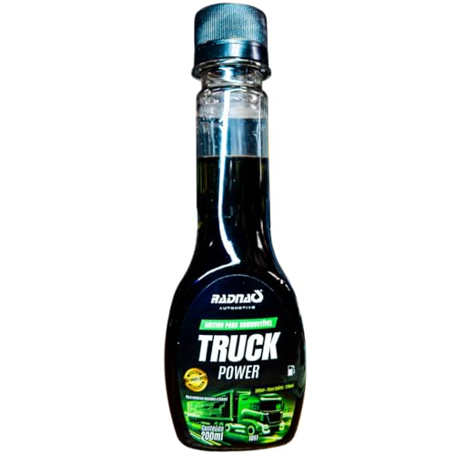 Aditivo Diesel Truck Power 200ml Radnaq | Limpa Bicos Injetores | Reduz Fumaça Preta e Consumo | Para Caminhão, Pickup e Van