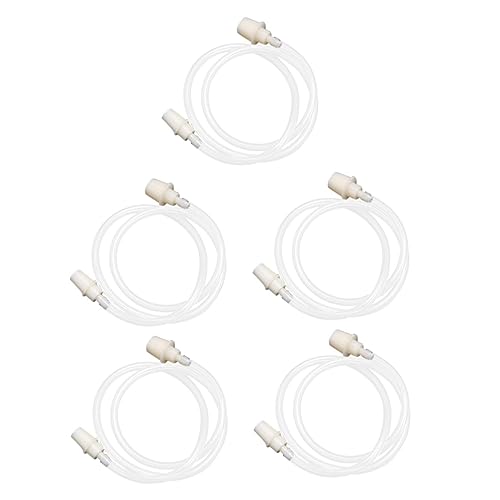 Extensión de manguera para máquina de ventosas 5 piezas, accesorio flexible para terapia de ventosas, líneas de conexión resistentes y flexibles para dispositivos de ventosas miniatura 1