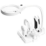  Multifunktionales 3- Objektiv 2. 5X 5X 16X. Desktop-Schweißen. LED Lupe LOUPE LOUTE LOUTING Reparatur- Lupe mit 6 LED Hell