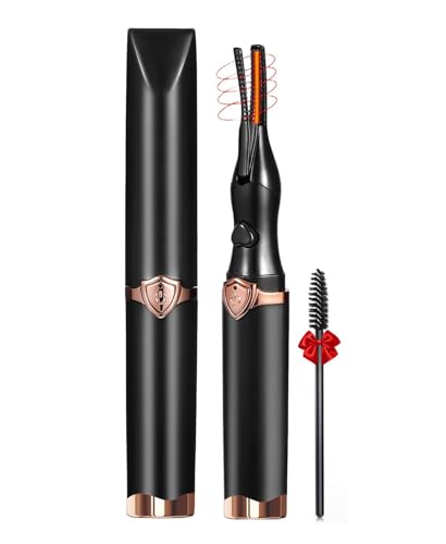 Heated Eyelash Curler - 2-in-1 Clip-Type Design, 3 Temperature Modes, USB Rechargeable Electric Eyelash Curler, Natural Curling 24H Long-Lasting Curl, Gift for Women & Girls, Light Blue