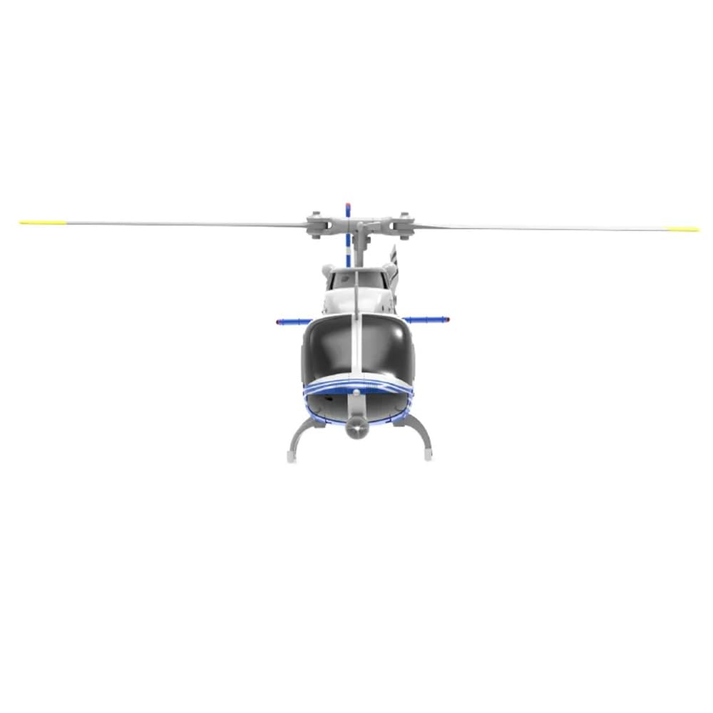 Torcster Hubschrauber Bell 206 Jet Ranger blau-Weiss 6G 312mm RTF 2,4G Ferngesteuert 3D Anfänger Indoor Heli