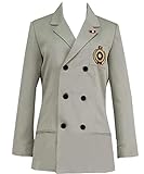 Nsoking Unisex Costume Goro Akechi Cosplay Coat Uniform (Large, Men)