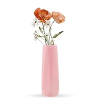 Vaso Decorativo A Rombo In Plastica - Per Fiori Secchi, Verde, Moderno Per Casa E Ufficio - Foto 11