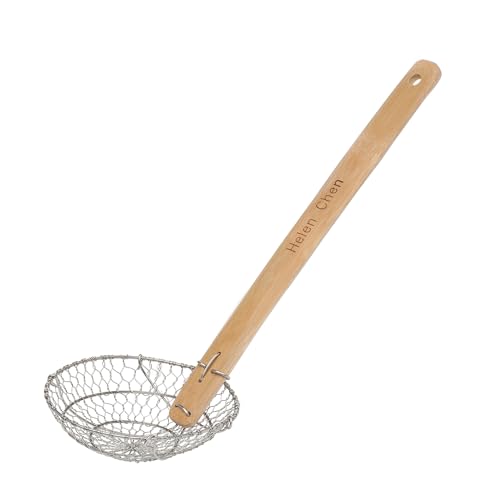 Comparison: Best Bamboo Spider Strainer 5 Helen’s Asian Kitchen Spider Strainer | 7-Inch Stainless Steel Wire Mesh Ladle with Sustainable Wood Handle for Large Batch Cooking and Frying