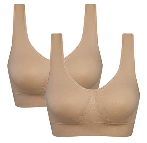 Image of Women's Comfort Workout Sports Bra Low-Impact Activity Sleep Bras