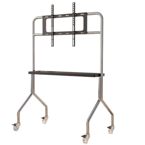 Universal soporte TV con estante móvil ruedas