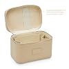 ETOILE - Mini Vanity Case Beige - Stylish Travel Makeup Bag Organizer With Removable Dividers