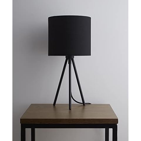 Leena Black Metal Tripod Table Lamp Cover