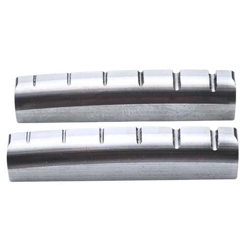 KHLESBY 2PCS 43mm Height Adjustable Titanium Alloy Guitar Nut Replacement for Gibson Les Paul LP SG Style Electric or Acoustic Guitars (43 * 6mm For LP Guitar)