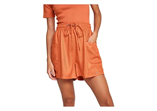 Shorts Básico Feminino Em Sarja Cintura Alta Com Bolsos