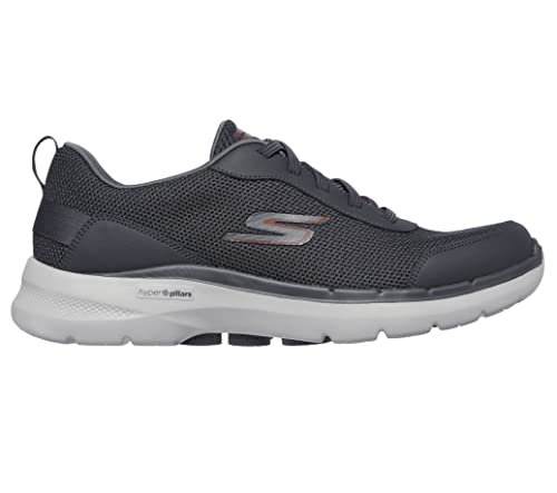 Image of Skechers Men's Gowalk 6-Athletic Workout Walking Shoes with Air Cooled Foam Sneakers, Charcoal 2, 7.5 X-Wide