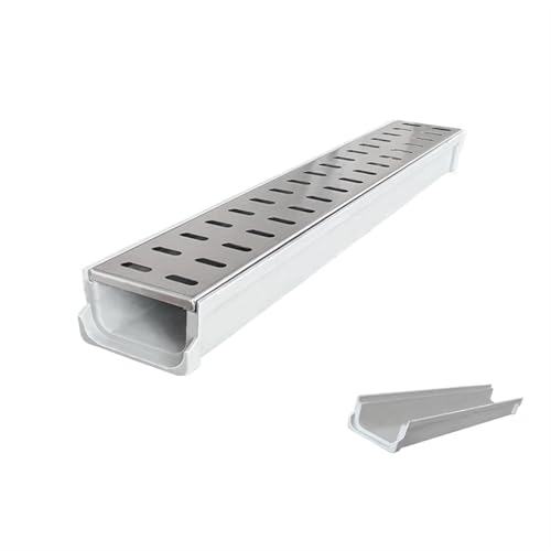 Canal de tranchée de drainage avec grille en acier inoxydable - 2