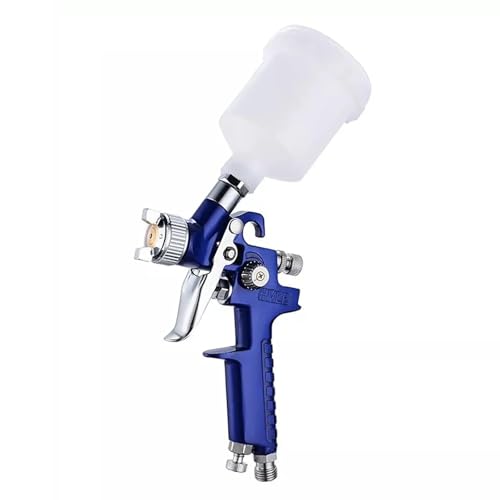 Anhoer MINI HVLP Spritzpistolen Lackierpistole Spritzpistole 0,8mm Rostfrei Düsen Mini-Luftfarbspritzpiole Niederdruck Profi Farbsprühsystem Spraypistole für Möbelerneuerung Wandlackierung