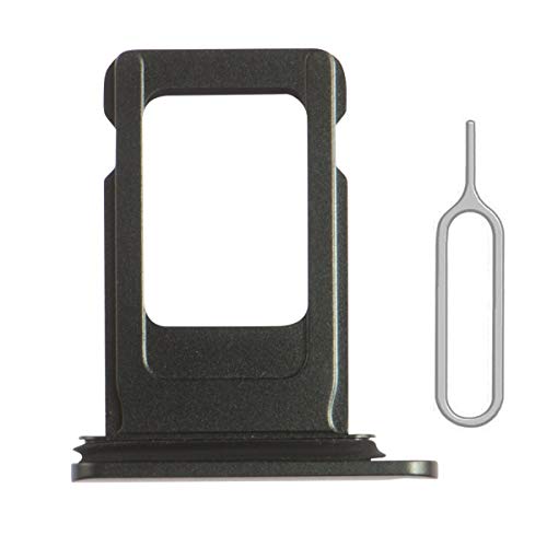 Afeax SIM Card Tray Replacement Compatible with iPhone XR Inch (Black) with Ejector Pin (Single Card Version
