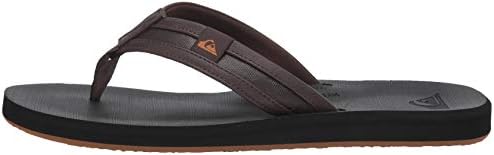 Quiksilver mens Carver Squish Flip Flop, Brown/Black/Brown, 14 US | Image 6