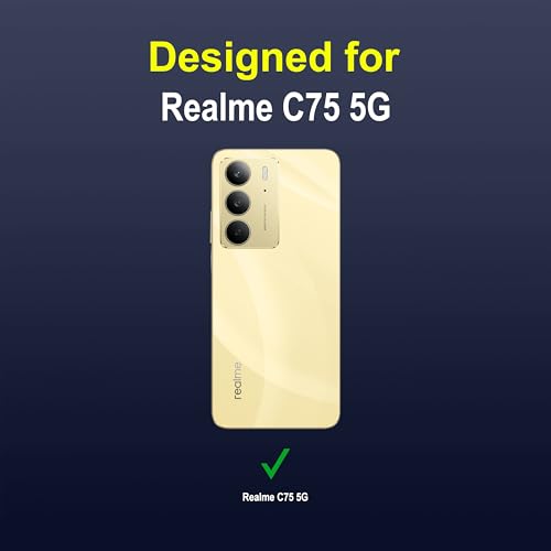 Image of Zapcase Back Case Cover for Realme C75 5G | Compatible for Realme C75 5G Back Cover | Liquid Silicon Magic Case with Camera Protection | Sapphire